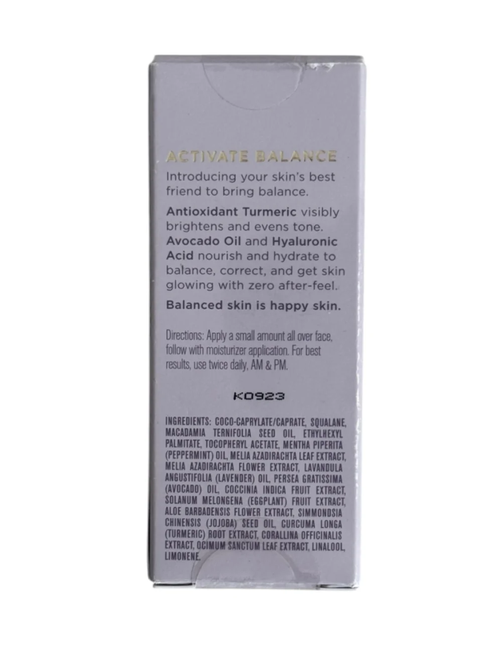 NIB Karuna Face Oil, Moister, Balance for skin 1.01 fl.oz / 30 ml, Hyaluronic